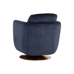 Gilley Swivel Lounge Chair - Bergen Navy