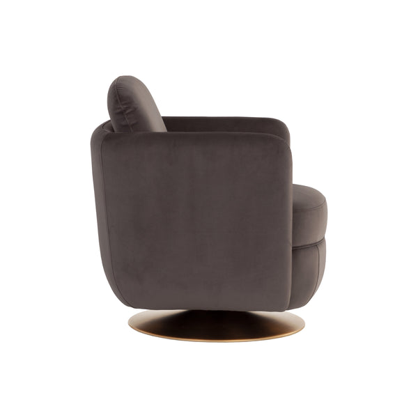 Gilley Swivel Lounge Chair - Meg Ash