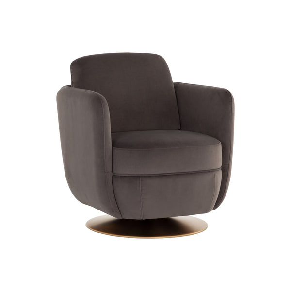 Gilley Swivel Lounge Chair - Meg Ash