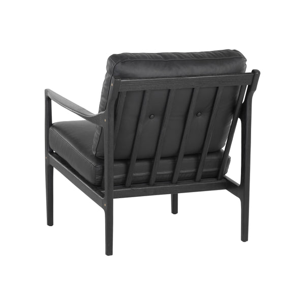 Gilmore Lounge Chair - Black - Black Leather