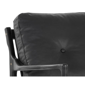 Gilmore Lounge Chair - Black - Black Leather