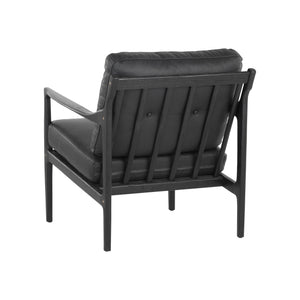 Gilmore Lounge Chair - Black - Black Leather
