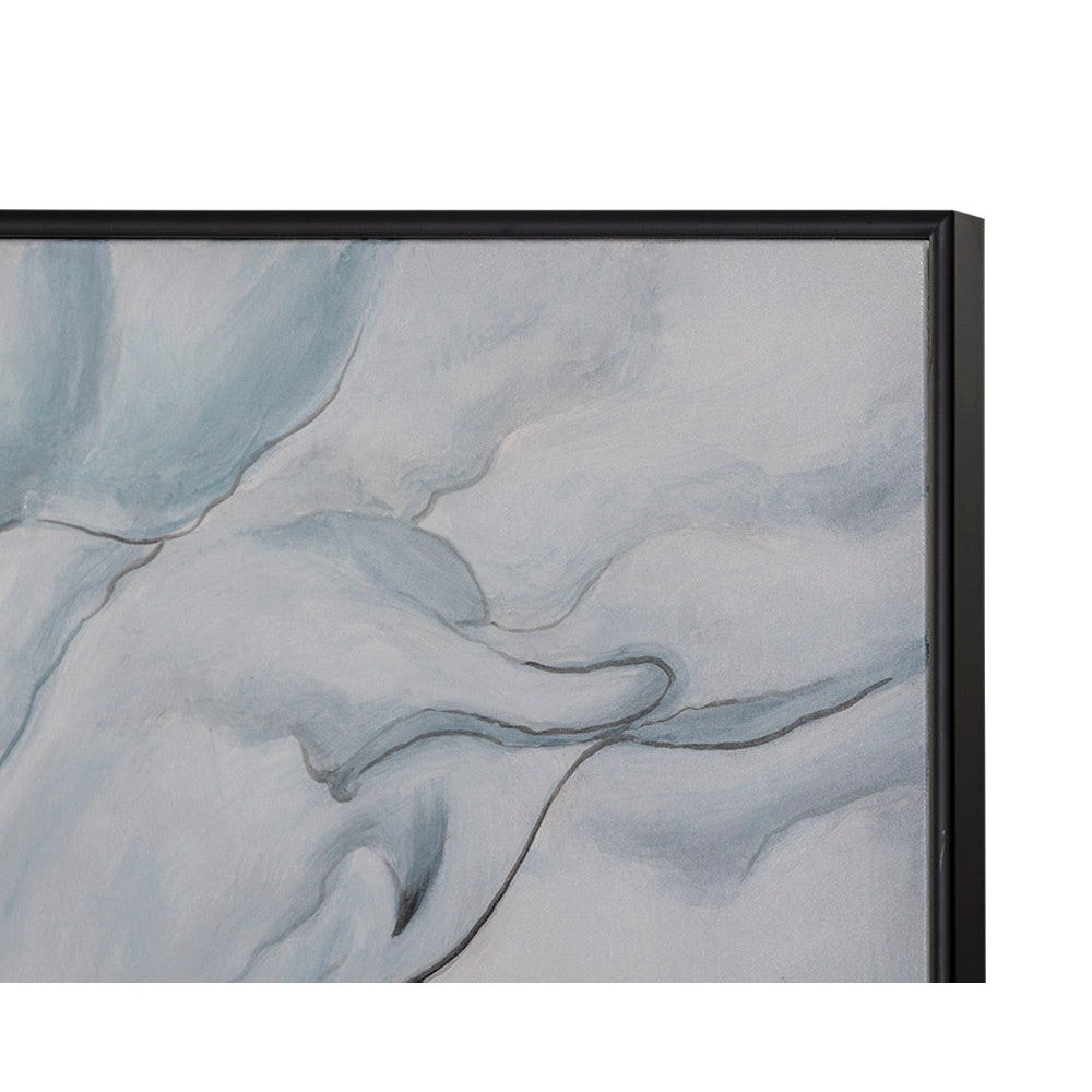Glacial Rock - 48" X 72" - Black Floater Frame