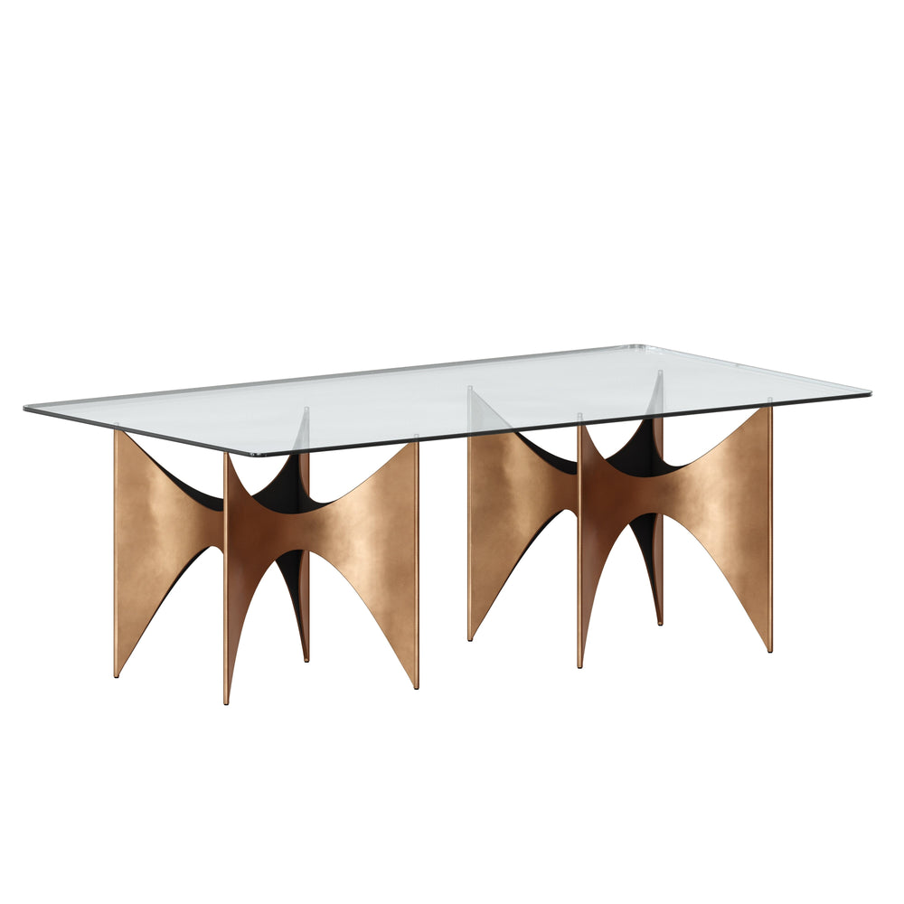 Glass Dining Table Top Rectangular - Clear - 86.5"