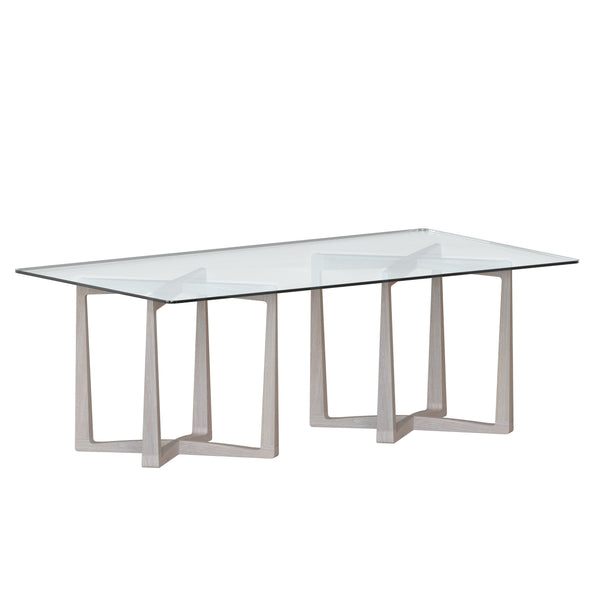 Glass Dining Table Top Rectangular - Clear - 86.5"