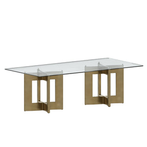 Glass Dining Table Top Rectangular - Clear - 96"