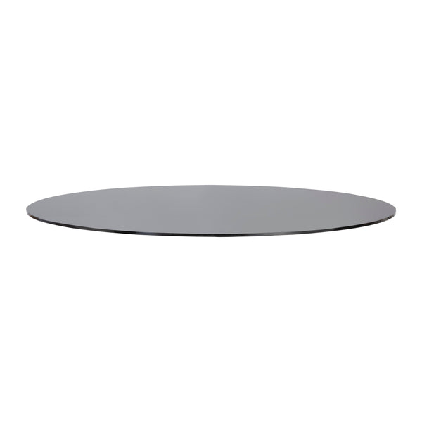 Glass Dining Table Top Round - Smoke Grey - 59"