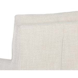 Glenrose Wheeled Dining Armchair - Effie Linen