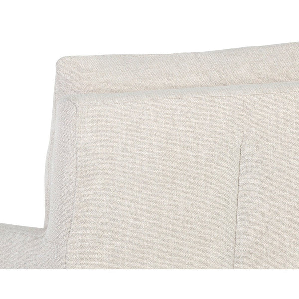 Glenrose Wheeled Dining Armchair - Effie Linen