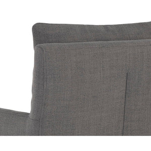 Glenrose Wheeled Dining Armchair - Effie Smoke