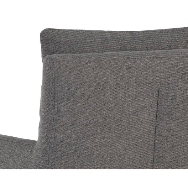 Glenrose Wheeled Dining Armchair - Effie Smoke