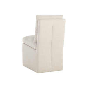 Glenrose Wheeled Dining Chair - Effie Linen