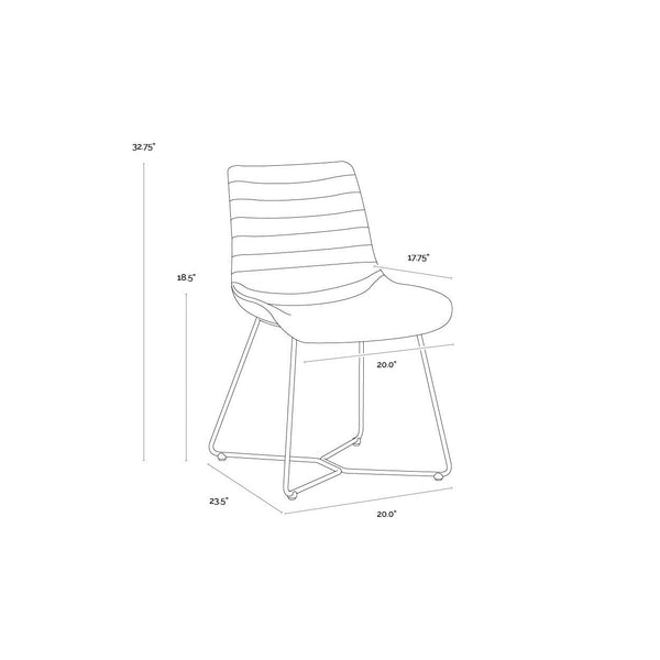 Gracen Dining Chair - Nightfall Black