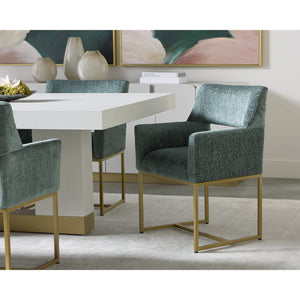 Greco Dining Armchair - Aura Teal