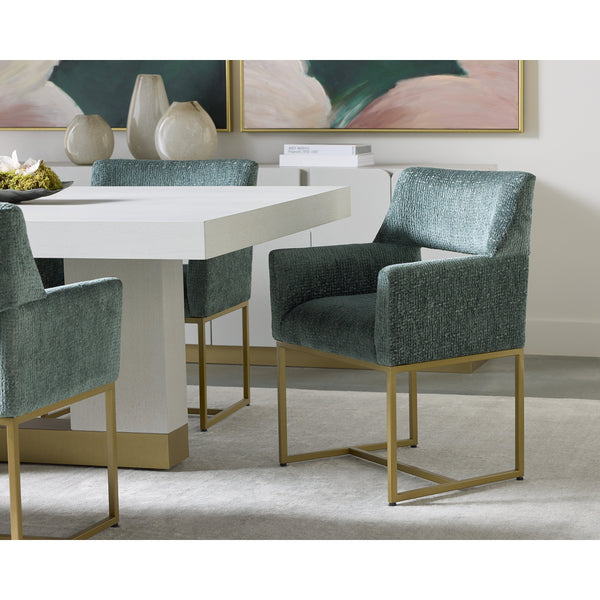 Greco Dining Armchair - Aura Teal