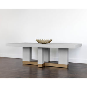 Greco Dining Table - Gauntlet Grey - 94.5"