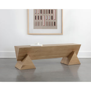 Gregor Bench - Rustic Oak
