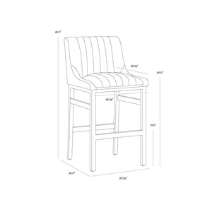 Halden Barstool - Bravo Admiral