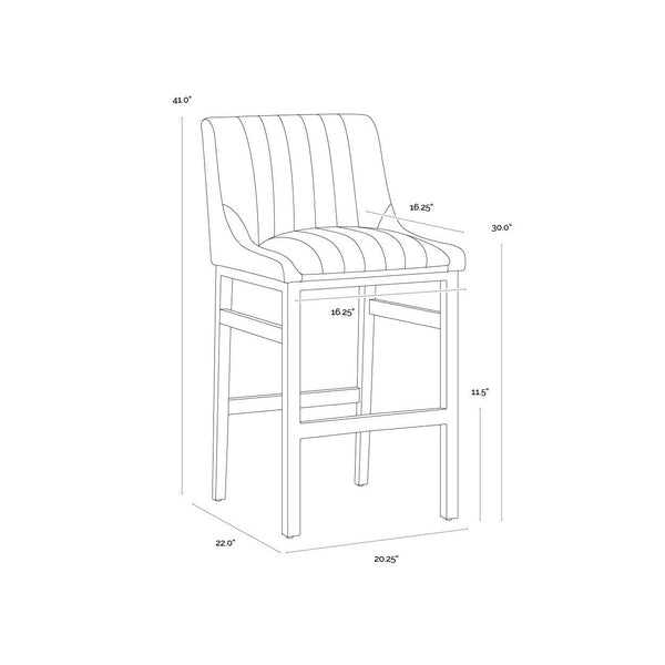 Halden Barstool - Bravo Cognac