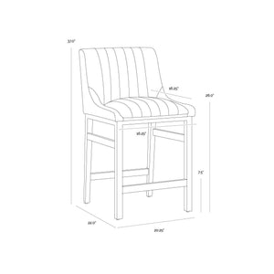 Halden Counter Stool - Bravo Metal