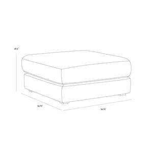 Harmony Modular - Ottoman - Danny Dark Grey