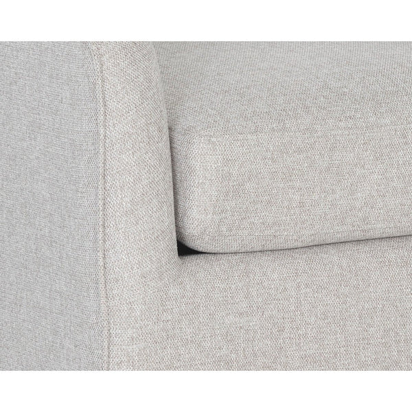 Hazel Swivel Lounge Chair - Gold - Belfast Heather Grey