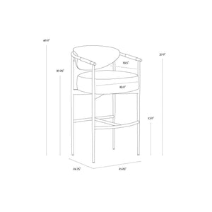 Heloise Barstool - Milliken Cognac