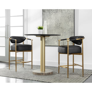 Heloise Counter Stool - Bravo Black