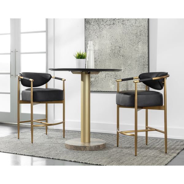 Heloise Counter Stool - Bravo Black
