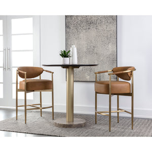 Heloise Counter Stool - Milliken Cognac