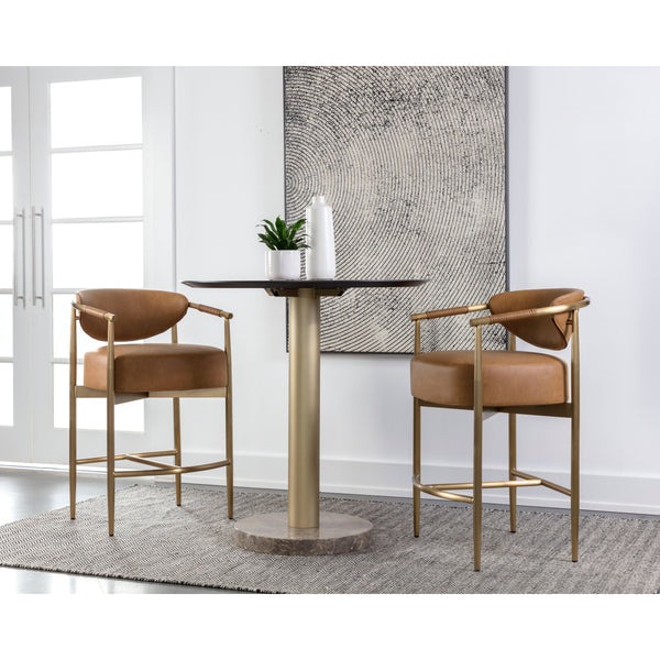 Heloise Counter Stool - Milliken Cognac