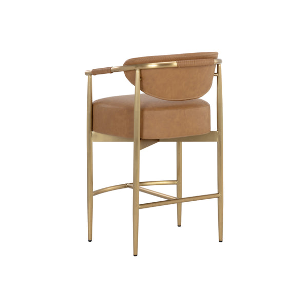 Heloise Counter Stool - Milliken Cognac