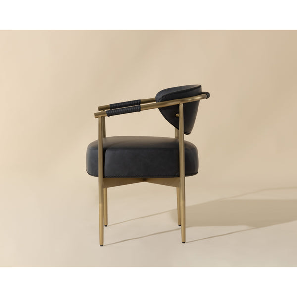 Heloise Dining Armchair - Bravo Black