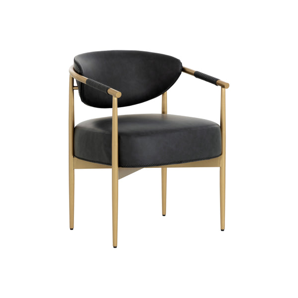 Heloise Dining Armchair - Bravo Black