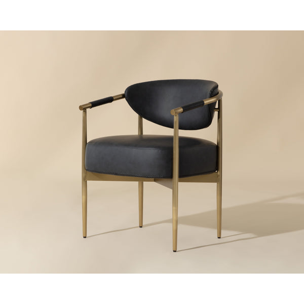Heloise Dining Armchair - Bravo Black