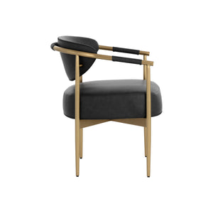 Heloise Dining Armchair - Bravo Black