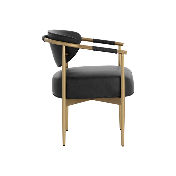 Heloise Dining Armchair - Bravo Black