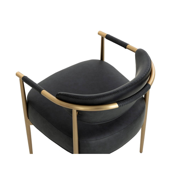 Heloise Dining Armchair - Bravo Black