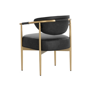 Heloise Dining Armchair - Bravo Black
