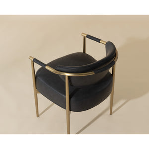 Heloise Dining Armchair - Bravo Black