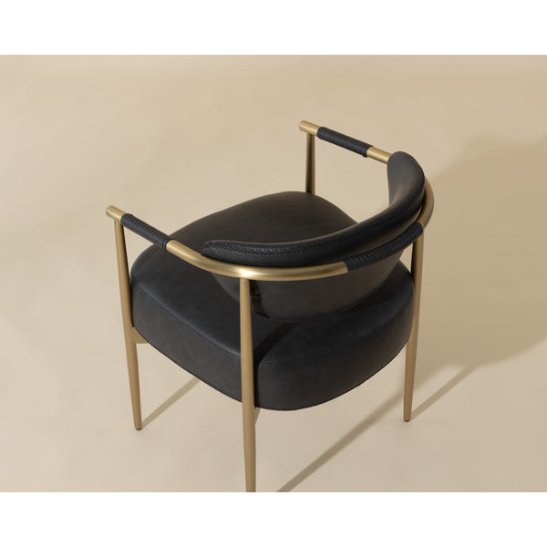 Heloise Dining Armchair - Bravo Black