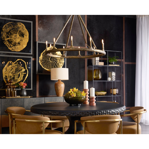 Heloise Dining Armchair - Milliken Cognac