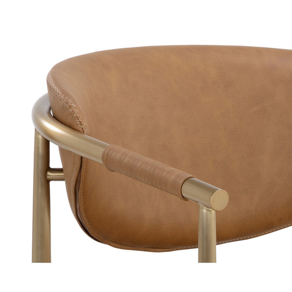 Heloise Dining Armchair - Milliken Cognac