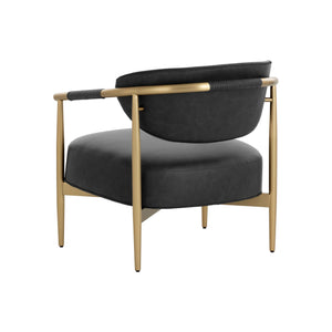 Heloise Lounge Chair - Bravo Black