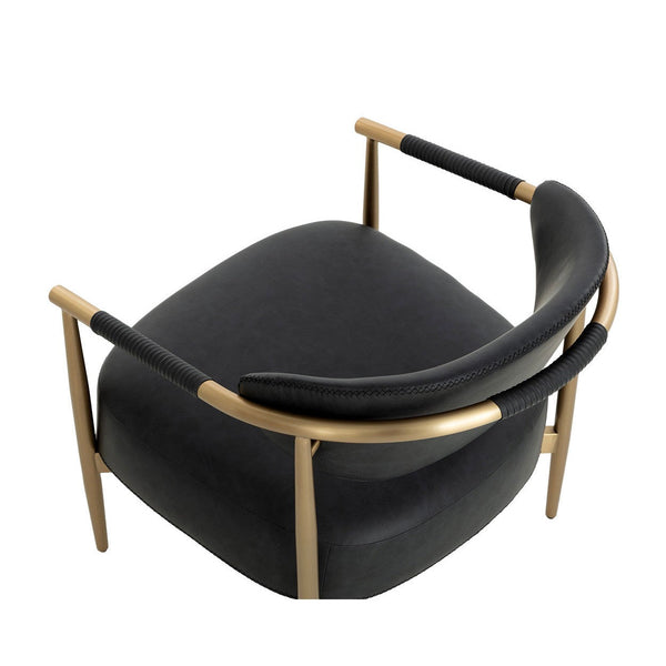 Heloise Lounge Chair - Bravo Black