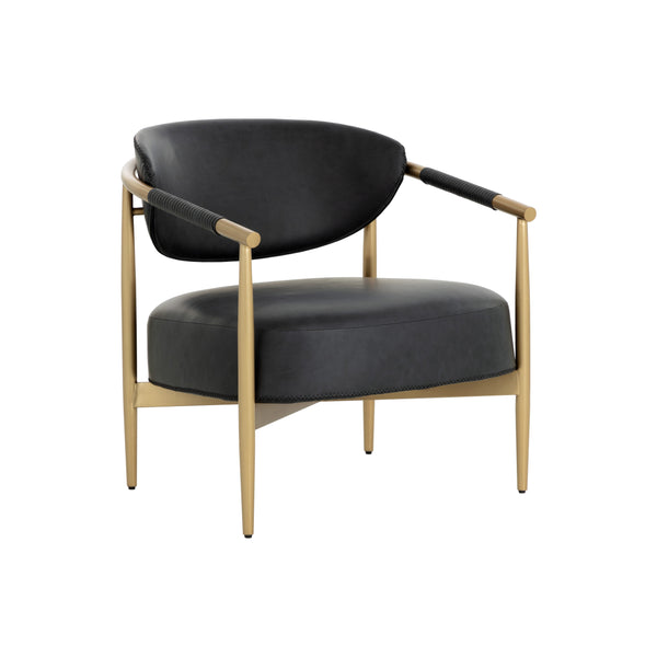 Heloise Lounge Chair - Bravo Black