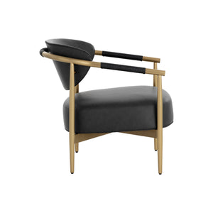 Heloise Lounge Chair - Bravo Black