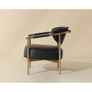Heloise Lounge Chair - Bravo Black