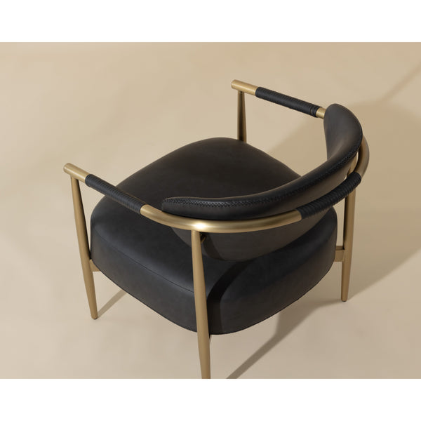 Heloise Lounge Chair - Bravo Black