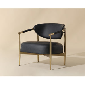 Heloise Lounge Chair - Bravo Black